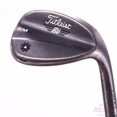 Titleist Vokey SM6 Jet Black Wedge Lob LW 58° 4 Deg Bounce L Grind SM6 BV Steel Wedge Flex Right Handed 35.0in