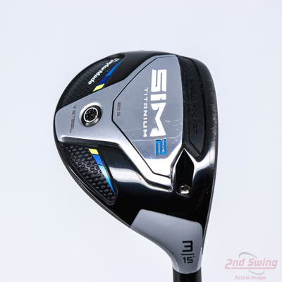 TaylorMade SIM2 Titanium Fairway Wood 3 Wood 3W 15° PX HZRDUS Smoke Blue RDX 70 Graphite X-Stiff Right Handed 43.25in