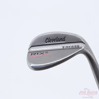 Cleveland RTX 6 ZipCore Tour Rack Raw Wedge Sand SW 56° 10 Deg Bounce Stock Steel Shaft Steel Stiff Right Handed 36.0in