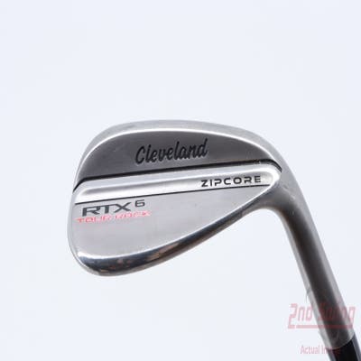 Cleveland RTX 6 ZipCore Tour Rack Raw Wedge Gap GW 50° 10 Deg Bounce Stock Steel Shaft Steel Stiff Right Handed 36.25in