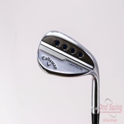 Callaway Jaws MD5 Platinum Chrome Wedge Lob LW 60° 12 Deg Bounce W Grind Stock Steel Shaft Steel Wedge Flex Right Handed 34.75in