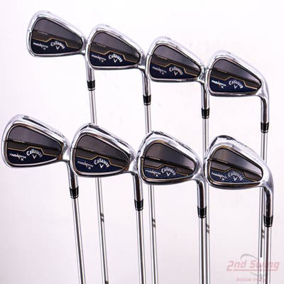 Mint Callaway Paradym X Iron Set 4-PW AW Aldila Ascent Blue 50 Graphite Senior Right Handed 38.5in