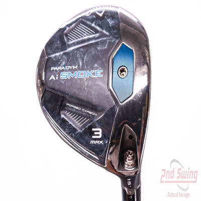 Callaway Paradym Ai Smoke Max Fairway Wood 3 Wood 3W 15° MCA Tensei AV-XLINK Blue 75 Graphite X-Stiff Right Handed 43.25in