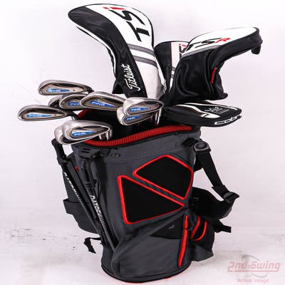 Complete Set of Men's Cobra Tour Edge Ping Odyssey Golf Clubs + Datrek Stand Bag - Right Hand Regular Flex Steel Shafts