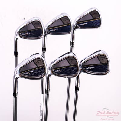 Callaway Paradym Iron Set 6-PW AW PX HZRDUS Silver Gen4 65 Graphite Regular Left Handed 38.0in