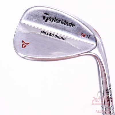 TaylorMade Milled Grind Satin Chrome Wedge Sand SW 56° 12 Deg Bounce True Temper Dynamic Gold Steel Wedge Flex Right Handed 35.0in