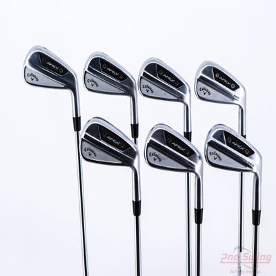 Callaway Apex Pro 24 Iron Set 4-PW Dynamic Gold Mid 115 Tour Issue Steel Stiff Right Handed 38.5in