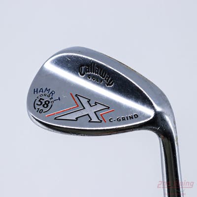 Callaway X Forged Chrome Wedge Lob LW 58° 10 Deg Bounce C Grind Callaway Stock Steel Steel Stiff Right Handed 35.0in