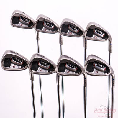 Ping G20 Iron Set 4-PW AW Ping CFS Steel Stiff Right Handed Blue Dot +1/2"