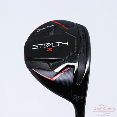 TaylorMade Stealth 2 Fairway Wood 3 Wood 3W 15° Fujikura Ventus Red TR 6 Graphite Stiff Right Handed 43.25in