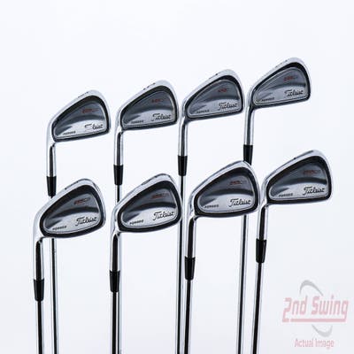 Titleist 695 CB Forged Iron Set 3-PW True Temper Dynamic Gold S300 Steel Stiff Left Handed 38.75in