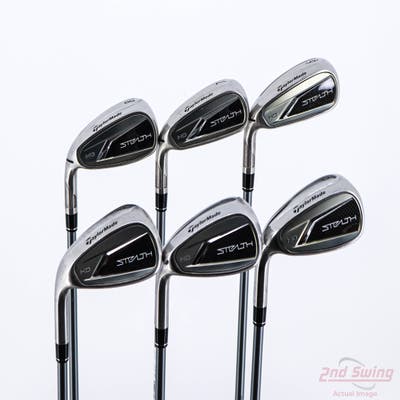 TaylorMade Stealth HD Iron Set 6-PW AW Fujikura Speeder NX 50 Graphite Regular Left Handed 38.5in