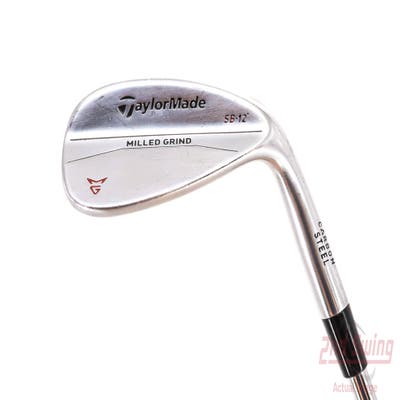 TaylorMade Milled Grind Satin Chrome Wedge Sand SW 56° 12 Deg Bounce True Temper Dynamic Gold Steel Wedge Flex Right Handed 35.25in