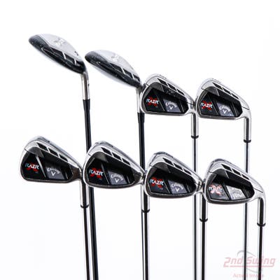 Callaway Razr X NG Combo Iron Set 3H 4H 5-PW Callaway Stock Steel Steel Uniflex Right Handed 38.0in