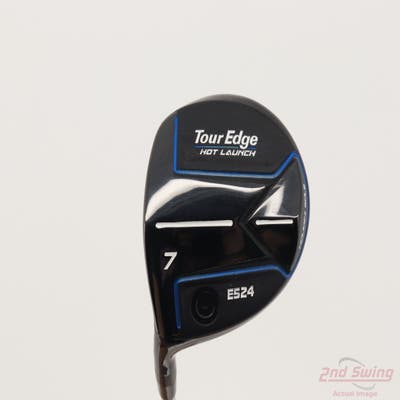 Mint Tour Edge Hot Launch E524 Fairway Wood 7 Wood 7W 21° Aldila Ascent Blue 55 Graphite Stiff Left Handed 41.5in