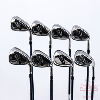 TaylorMade SIM2 MAX OS Iron Set 5-PW AW SW Fujikura Ventus Blue 5 Graphite Senior Right Handed 38.5in