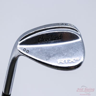 Cleveland RTX 4 Tour Satin Wedge Lob LW 58° 9 Deg Bounce Dynamic Gold Tour Issue S400 Steel Stiff Left Handed 35.75in