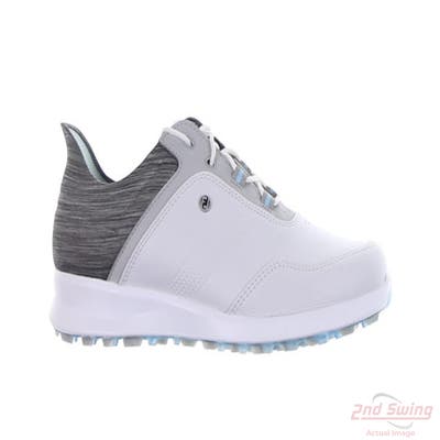 New Womens Golf Shoe Footjoy Stratos Medium 8 White/Grey MSRP $200 90119