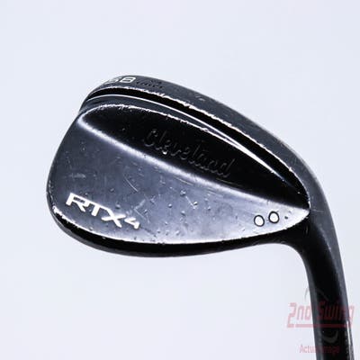 Cleveland RTX 4 Black Satin Wedge Lob LW 58° 9 Deg Bounce Dynamic Gold Tour Issue S400 Steel Stiff Right Handed 35.5in