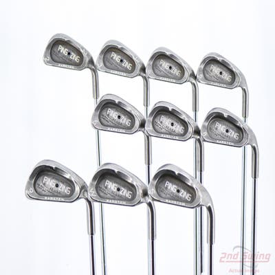 Ping Zing Iron Set 2-PW SW Stock Steel Shaft Steel Stiff Right Handed Black Dot +1/4"