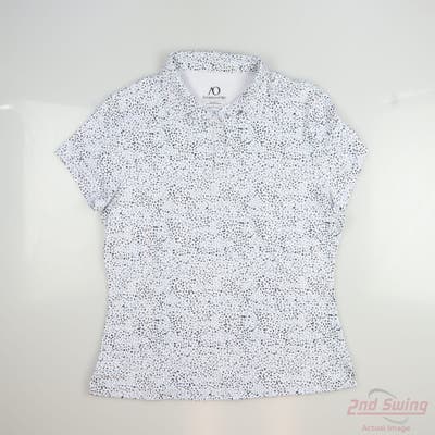 New W/ Logo Womens Anderson Ord Polo Large L White MSRP $105