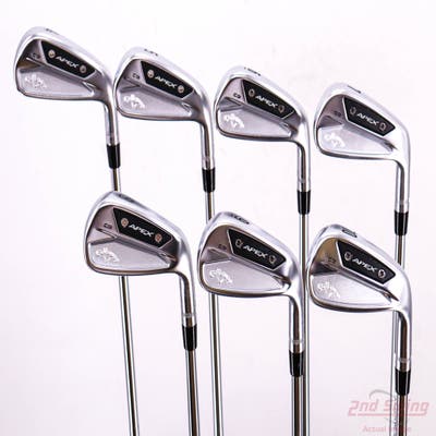 Mint Callaway Apex CB 24 Iron Set 4-10 Dynamic Gold Tour Issue S400 Steel Stiff Right Handed 38.0in