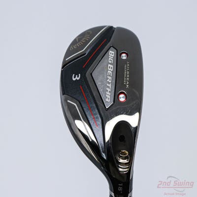 Callaway 2019 Big Bertha Hybrid 3 Hybrid 18° PX HZRDUS Silver Gen4 75 Graphite Stiff Right Handed 39.25in