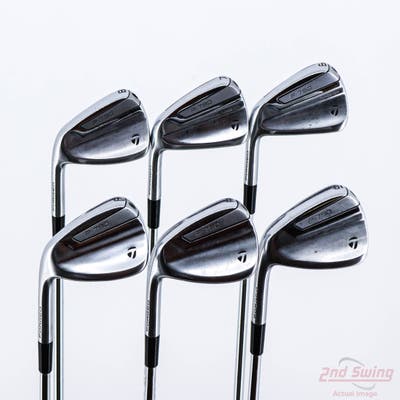 TaylorMade 2019 P790 Iron Set 6-PW AW True Temper Dynamic Gold 120 Steel Stiff Left Handed 37.5in