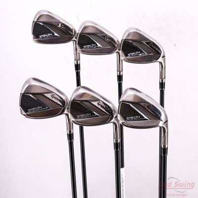 TaylorMade Stealth Iron Set 6-PW AW Fujikura Ventus Red 6 Graphite Regular Right Handed 37.75in