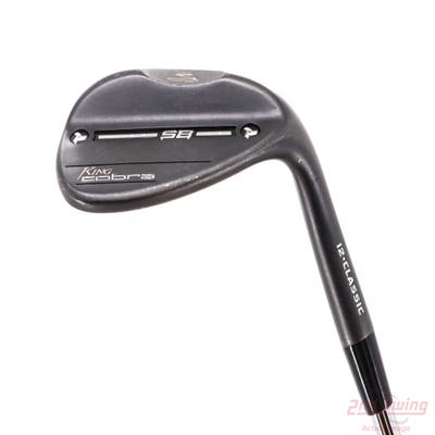 Cobra 2023 KING SB Black QPQ Wedge Sand SW 56° 12 Deg Bounce FST KBS Hi-Rev 2.0 Steel Stiff Right Handed 35.25in