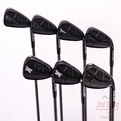 PXG 0311 P GEN6 Double Black Iron Set 4-PW Aerotech SteelFiber i70 PR Graphite Regular Right Handed 38.25in