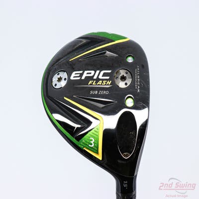 Callaway EPIC Flash Sub Zero Fairway Wood 3 Wood 3W 15° Fujikura Ventus Blue VC 7 Graphite Stiff Right Handed 43.25in