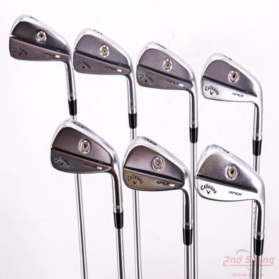 Callaway Apex MB 21 Iron Set 4-PW FST KBS Tour C-Taper Lite 110 Steel Stiff Right Handed -2 Degrees Flat +1/4"