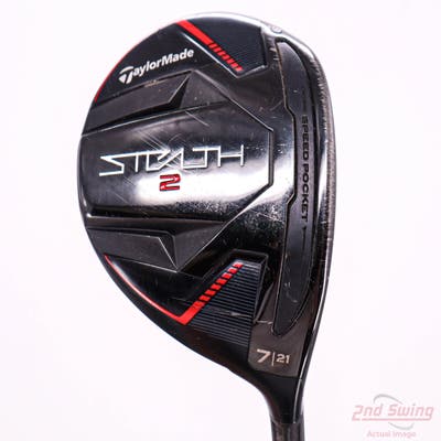 TaylorMade Stealth 2 Fairway Wood 7 Wood 7W 21° Aldila Rogue Black 130 MSI 70 Graphite Tour X-Stiff Right Handed 42.5in