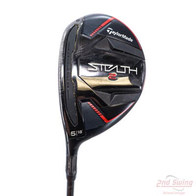 TaylorMade Stealth 2 Fairway Wood 5 Wood 5W 18° Fujikura Ventus Red TR 5 Graphite Regular Left Handed 43.0in