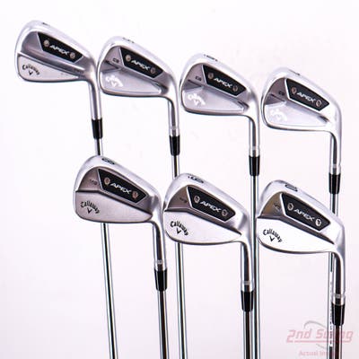 Mint Callaway Apex MB 24/Apex CB 24 Combo Iron Set 4-PW Dynamic Gold Tour Issue X100 Steel X-Stiff Right Handed STD