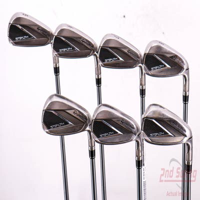 TaylorMade Stealth Iron Set 5-PW AW Fujikura Speeder NX 50 Graphite Senior Right Handed 36.5in