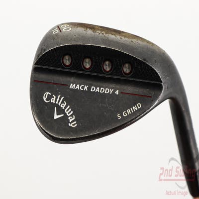 Callaway Mack Daddy 4 Black Wedge Lob LW 60° 10 Deg Bounce S Grind Dynamic Gold Tour Issue 115 Steel Stiff Right Handed 35.0in