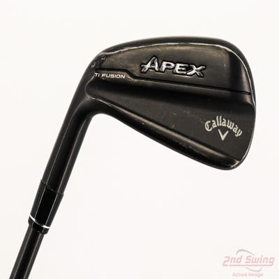 Callaway Apex TiFusion Single Iron 8 Iron Dynamic Gold Mid 115 Gunmetal Steel Stiff Left Handed 36.5in