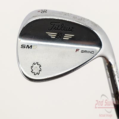 Titleist Vokey SM6 Tour Chrome Wedge Sand SW 56° 14 Deg Bounce F Grind SM6 BV Steel Wedge Flex Right Handed 35.75in