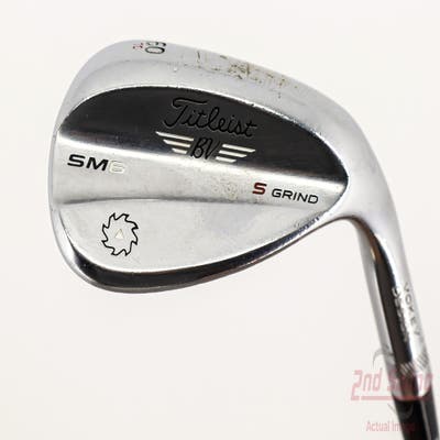 Titleist Vokey SM6 Tour Chrome Wedge Lob LW 60° 10 Deg Bounce S Grind SM6 BV Steel Wedge Flex Right Handed 35.5in