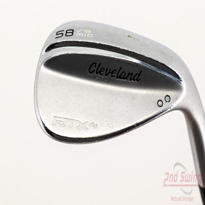 Cleveland RTX 4 Tour Satin Wedge Lob LW 58° 9 Deg Bounce Mid Dynamic Gold Tour Issue S400 Steel Stiff Right Handed 35.0in