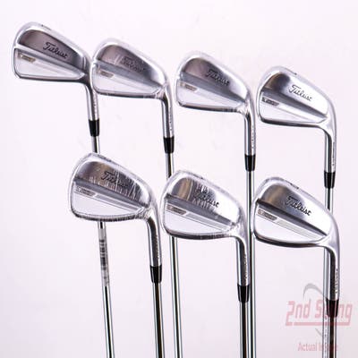 Mint Titleist 2023 T100 Iron Set 4-PW True Temper AMT White S300 Steel Stiff Right Handed 38.5in