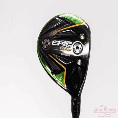 Callaway EPIC Flash Sub Zero Fairway Wood 3 Wood 3W 15° PX HZRDUS Smoke Black 70 Graphite X-Stiff Right Handed 43.5in