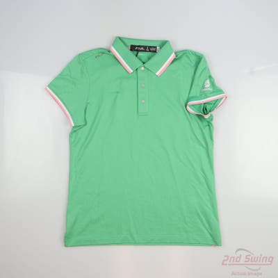 New W/ Logo Womens Ralph Lauren RLX Polo Small S Green MSRP $115