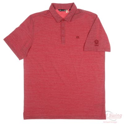 New W/ Logo Mens Travis Mathew Polo X-Large XL Red MSRP $95