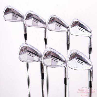 Mint Tour Edge Exotics Pro 723 Iron Set 4-PW True Temper Dynamic Gold 105 Steel Stiff Right Handed 38.25in