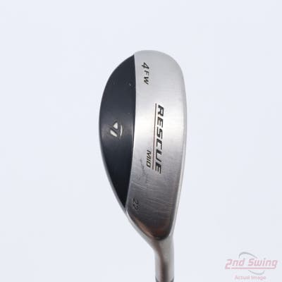 TaylorMade Rescue Mid TP Hybrid 4 Hybrid 22° Stock Steel Shaft Steel Stiff Right Handed 39.75in