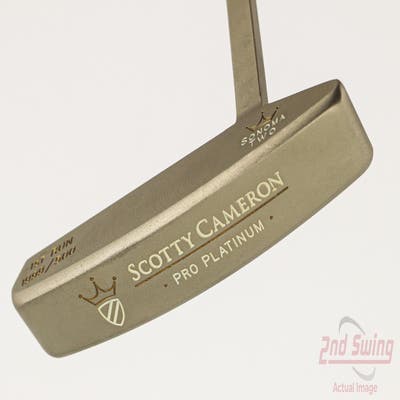 1999 1st of 500 Mint Titleist Scotty Cameron Pro Platinum Sonoma 2 Slant Putter Steel Right Handed 35.0in w/ Headcover