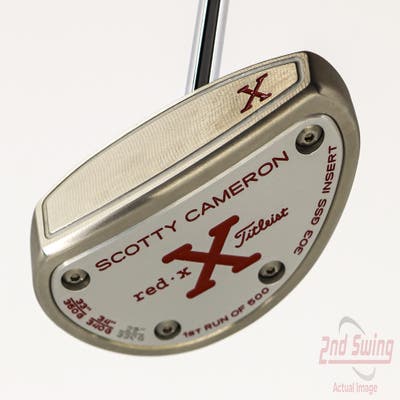 1st Run of 500 Mint Titleist Scotty Cameron Red X2 Putter Straight Arc Steel Right Handed 35.0in w/ Headcover